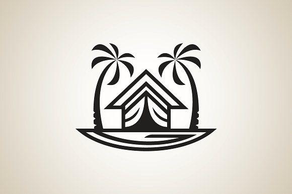 Paradise Resort Logo - Paradise Resort Logo Template Logo Templates Creative Market