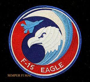 USAF Red Eagle Logo - F-15 EAGLE SWIRL PATCH US AIR FORCE PIN UP VETERAN USAF AFB PILOT ...