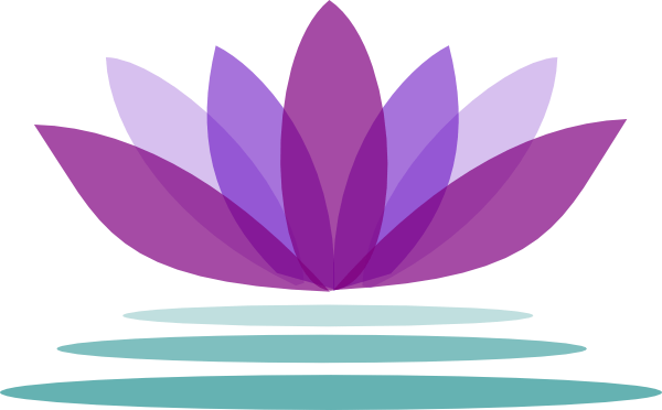 Purple Lotus Flower Logo - Purple Lotus Flower With Water Clip Art at Clker.com - vector clip ...