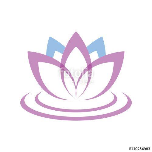 Purple Lotus Flower Logo - lotus flower logo icon