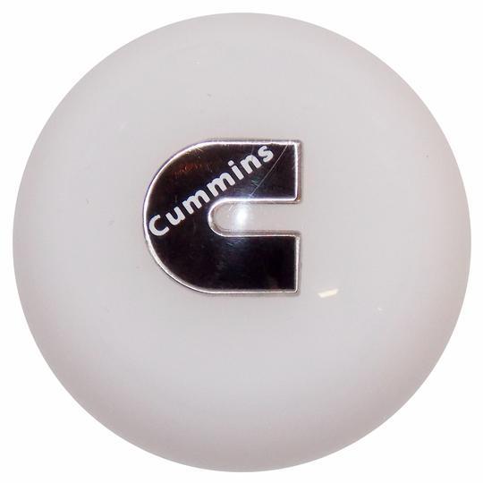 Cummins C Logo - Cummins C Logo White shift knob