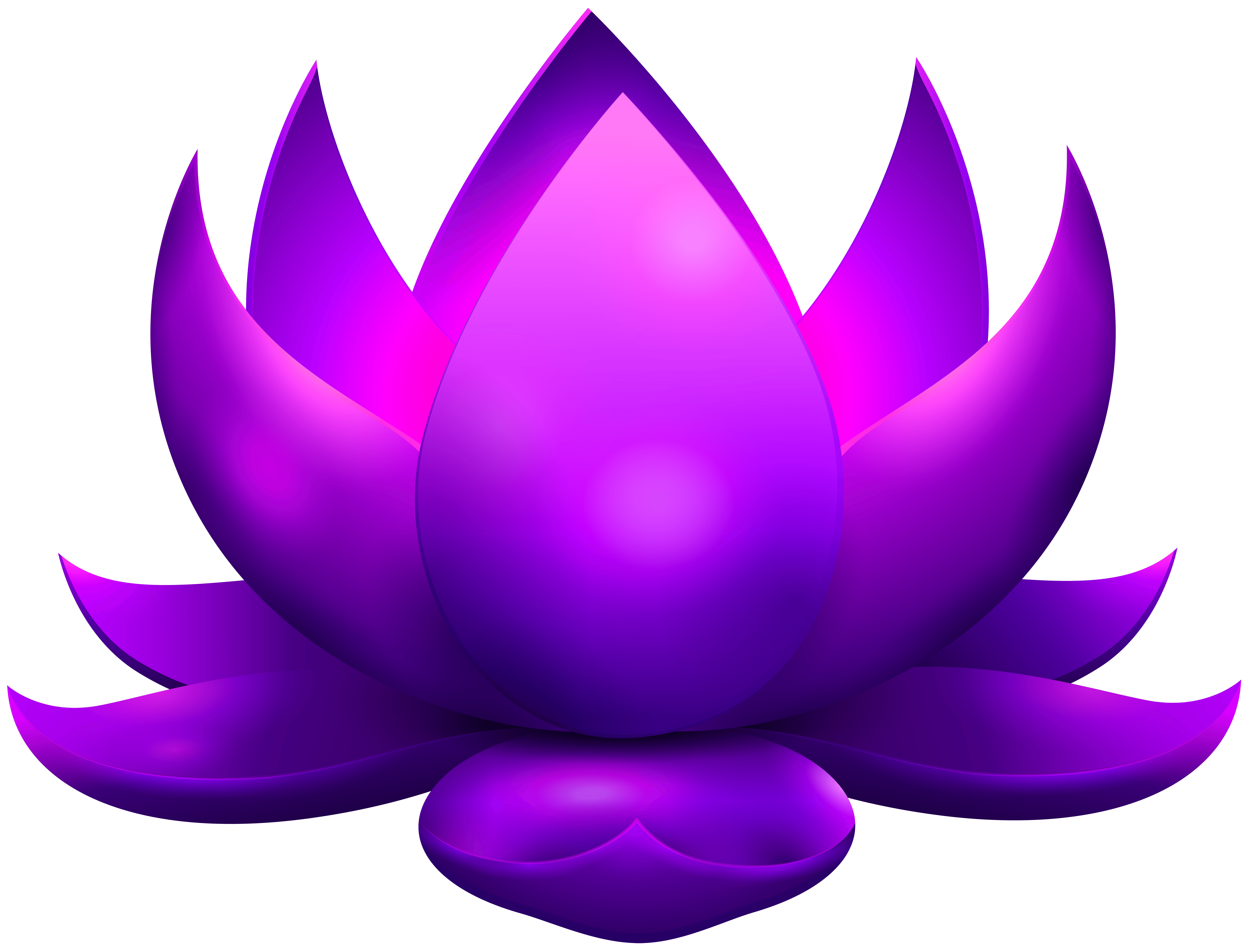 Purple Lotus Flower Logo - Purple lotus flower vector black and white library - RR collections