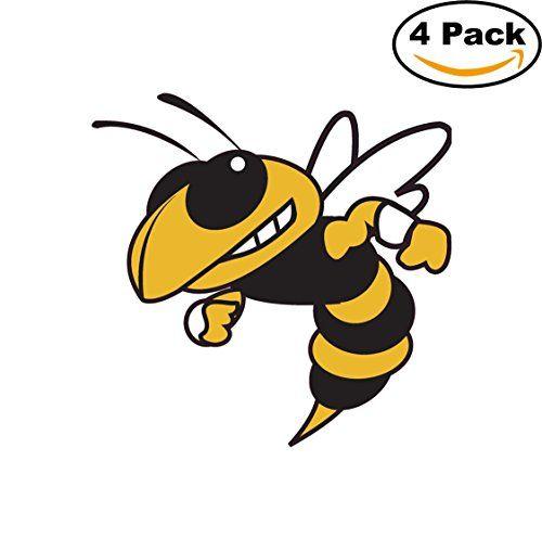 Georgia Tech Yellow Jackets Logo - Georgia Tech Yellow Jackets Vinyl DieCut Sticker Decal Logo NCAA 4 ...