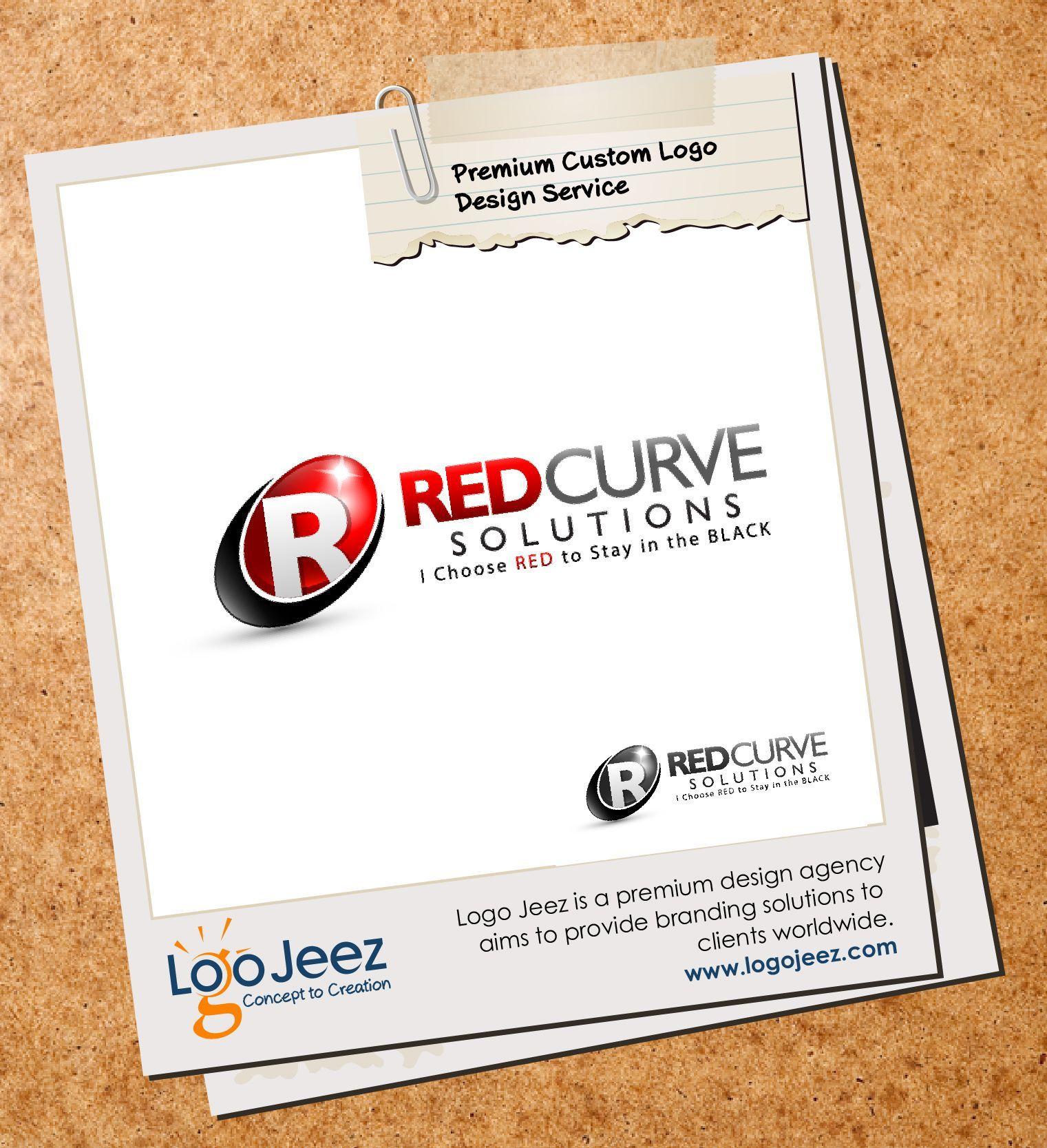 Red Curve Logo - Red Curve Solution elegant logo designed by Team Logo Jeez, | Custom ...