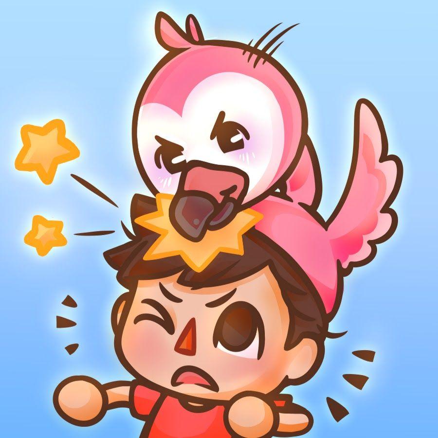 Albertstuff YouTube Logo - Flamingo