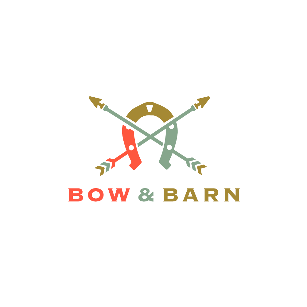 Horse Shoe Logo - SOLD – Bow and Barn—Horseshoe and Arrow Logo Design | Logo Cowboy