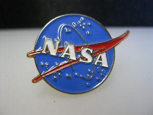 NASA Insignia Logo - NASA Insignia Meatball Logo Hat Lapel Pin Back Enamel and Gold Tone