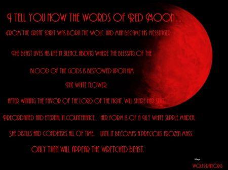 Black Wolf Red Moon Logo - words of red moon & Animals Background Wallpaper on Desktop