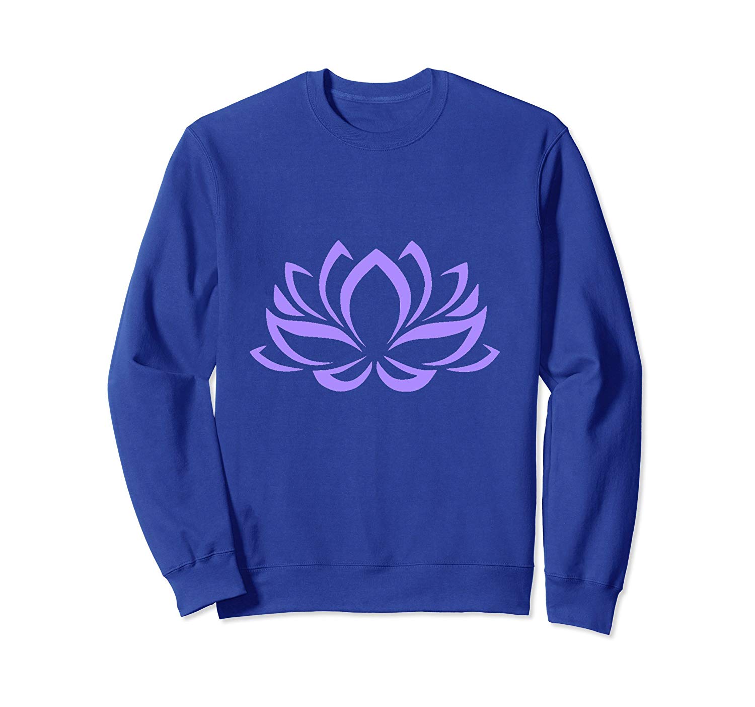 Purple Lotus Flower Logo - Purple Lotus Flower Yoga Sweatshirt-anz - Anztshirt