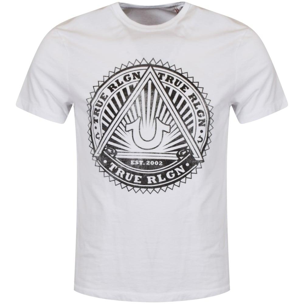 Horseshoe -Shaped Logo - TRUE RELIGION True Religion Large Horseshoe Logo T-Shirt - Men from ...