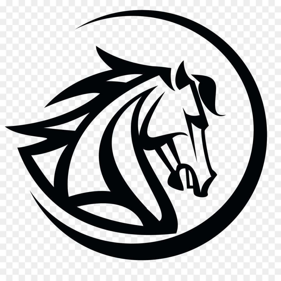 Black and White Mustang Logo - Mustang Stallion Logo Black - horseshoe png download - 1452*1452 ...