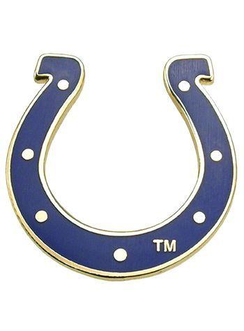 Colts Horseshoe Logo - Indianapolis Colts Blue Horseshoe Logo Pin | Allen's Likes ...