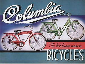 Columbia Bike Logo - Columbia Bicycle Catalog antique pre war bike brochure faithful