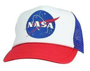 NASA Insignia Logo - NASA insignia retro logo Hat adjustable snapback Mesh Cap science