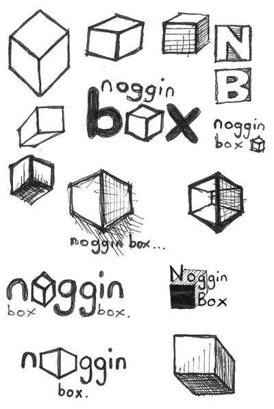 No Box Logo - Noggin Box - Sketching logos