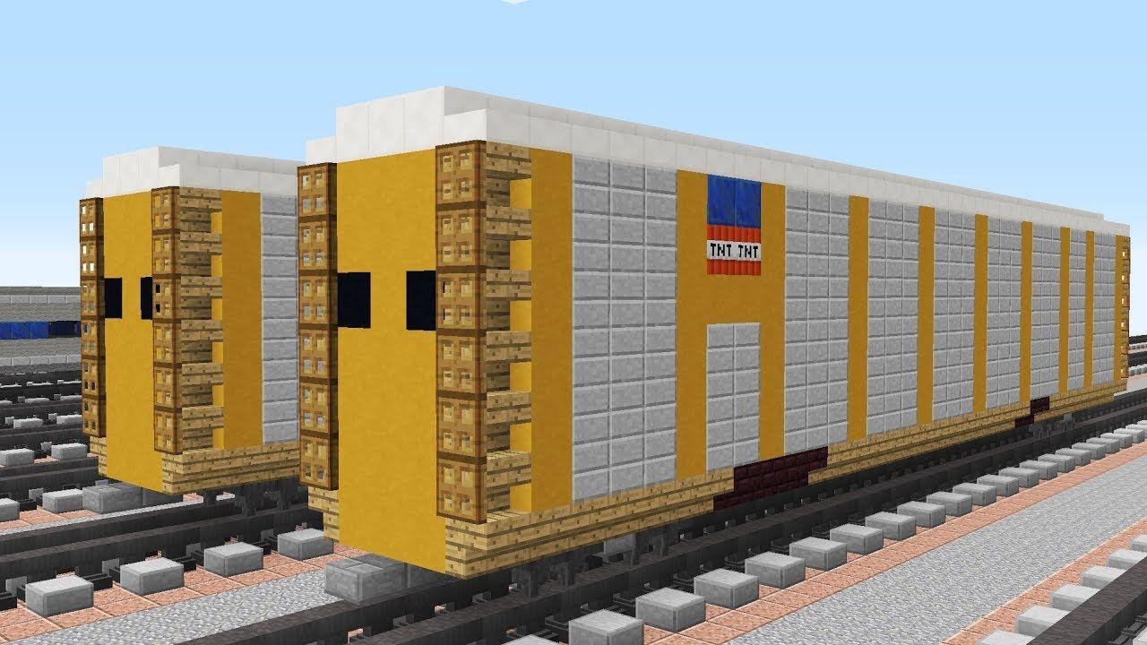 TTX Train Logo - Minecraft UP TTX American Autorack Railcar Tutorial - YouTube