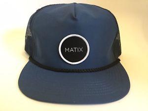 Matix Clothing Logo - Matix Clothing Blue White Coastman Circle Logo Hat Adjustable Skate
