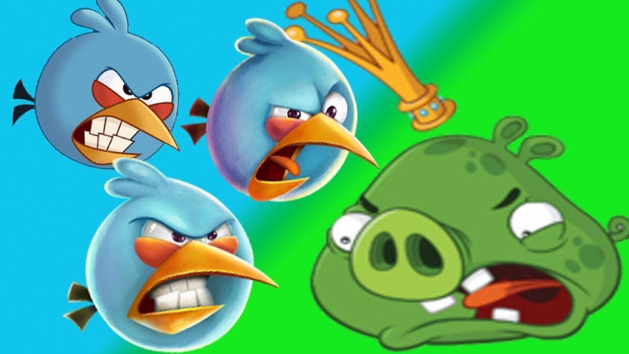 Two Blue Bird Logo - Angry Birds 2 # 26 - The Story Of The Blue Bird & King Pig - YouTube