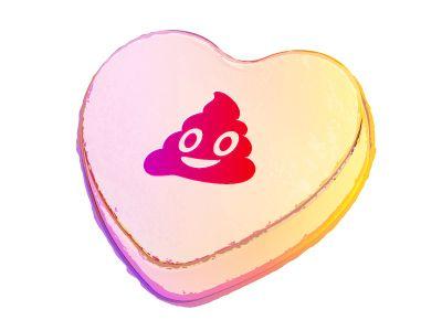Candy Emoji Logo - Anti Sweetheart Candy Poop Emoji By Michael Campbell. Dribbble