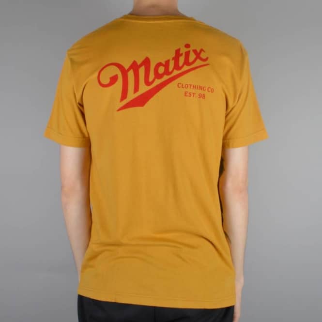 Matix Clothing Logo - Matix Clothing Delivery T-Shirt - Gold - SKATE CLOTHING from Native ...