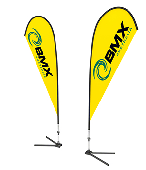 Double Tear Drop Logo - Double Sided Tear Drop Flag Banners Printing in Australia