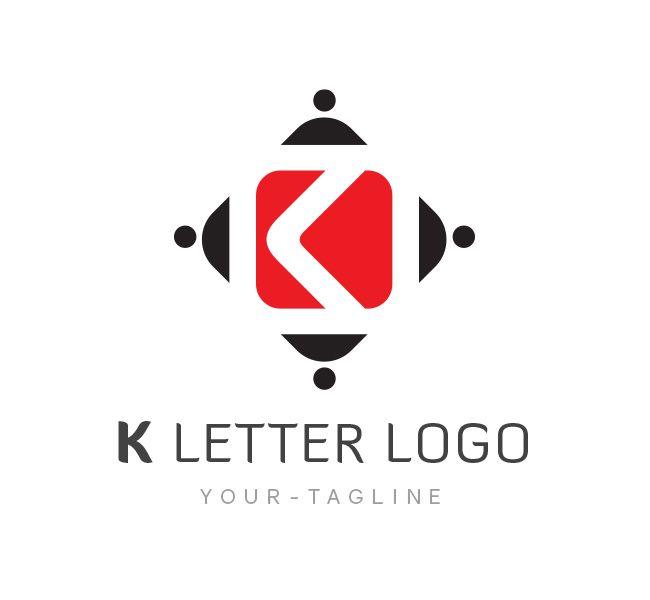 K Brand Logo - K Letter Logo & Business Card Template
