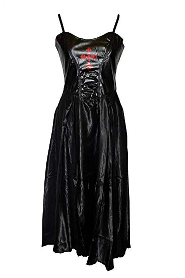 Red White and Black Star Clothing Company Logo - Dark Star Dress PVC Black and Red Size ML: Amazon.co.uk: Clothing