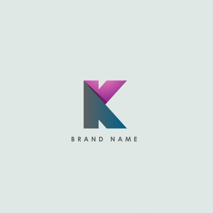 K Brand Logo - K Initial Letter Exclusive Logo Design
