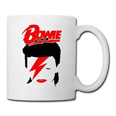 Red White and Black Star Clothing Company Logo - White David Bowie Rock Against Racism Blackstar Ceramic Travel Mug ...