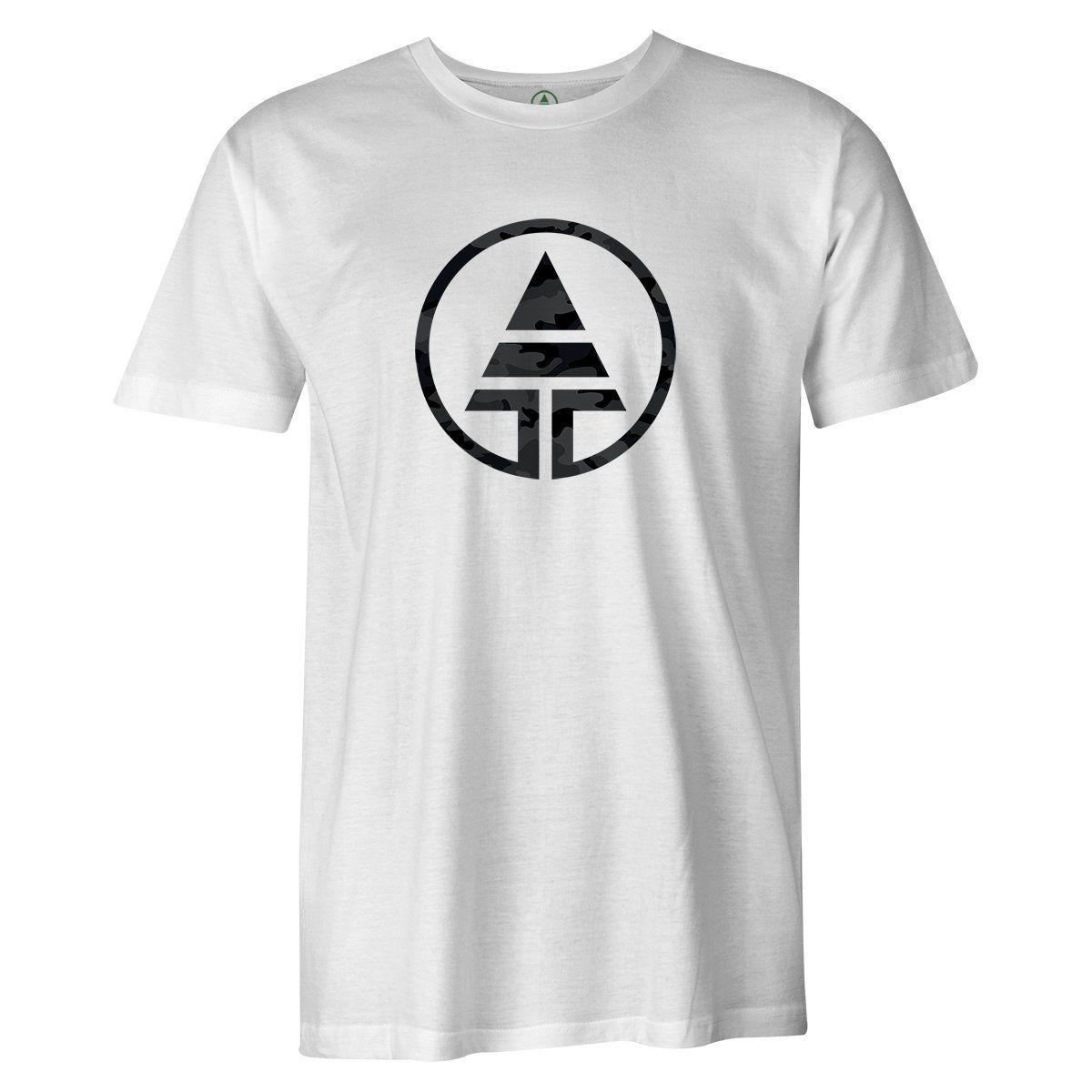 Black Camo Logo - Black Camo Logo Tee | Tree Tribe Logo T-Shirt | Organic Cotton