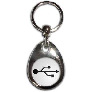 Double Tear Drop Logo - USB Logo - Chrome Tear Drop Double Sided Key Ring New | eBay