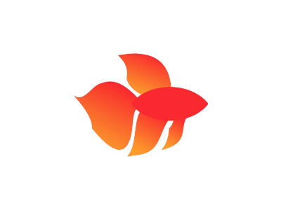Red Fish Logo - Red Fish, logo design icon for games developer studio