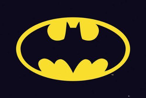 Bat Man Logo - Amazon.com: RhythmHound Batman - New Poster (Bat Logo) (Size: 36'' x ...