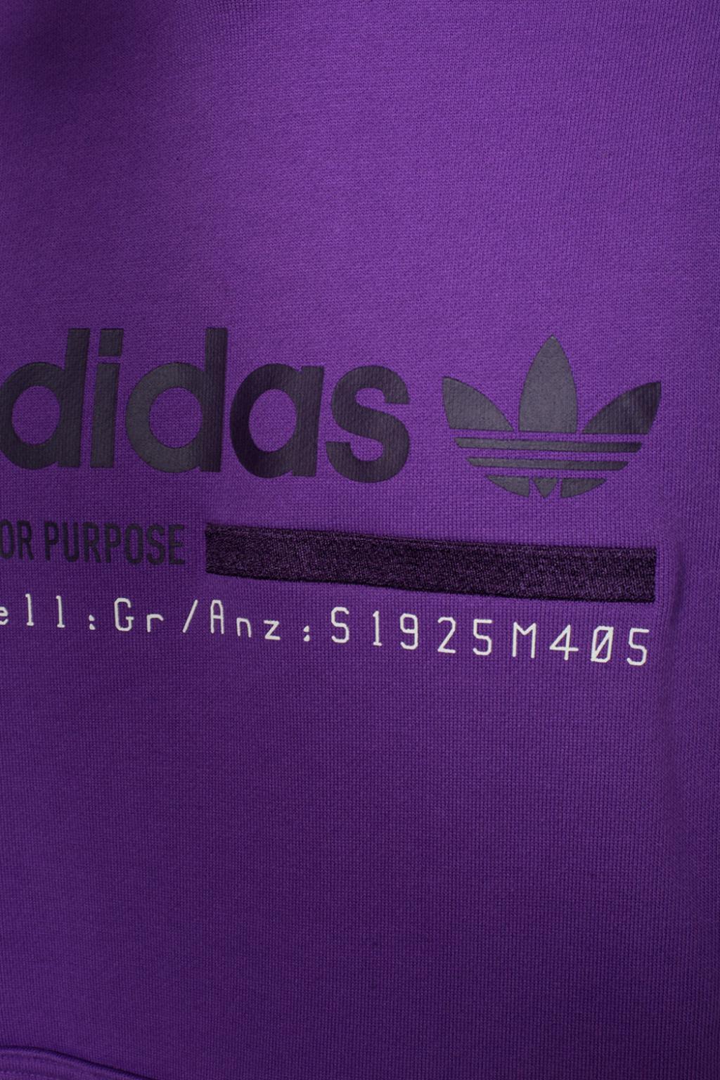 Adidas Purple Logo - adidas Originals Sweatshirt With Logo Pattern in Purple for Men - Lyst