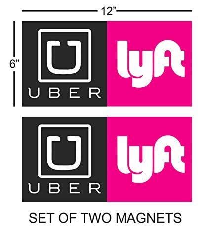 Custom Lyft Uber Logo - Amazon.com: Uber, Lyft Car Magnets, Vehicle Removable Magnetic Signs ...