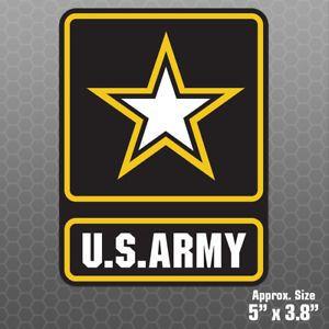 Military Car Logo - US Army Sticker - Military car truck vinyl decal bumper window ...