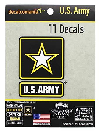 Military Car Logo - Amazon.com: U.S. Army Military Logo Car 11 Stickers Decals for Truck ...