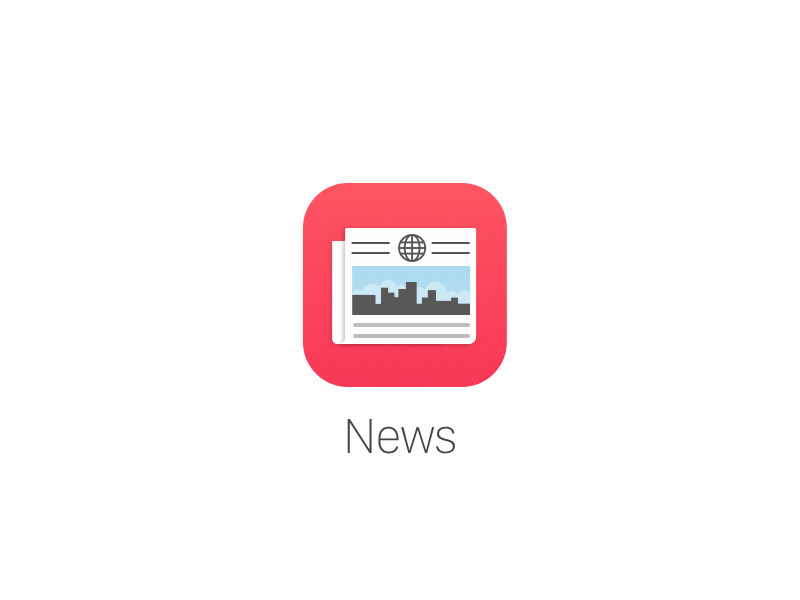 NewsApp Logo - iOS 9 News Icon Sketch freebie - Download free resource for Sketch ...
