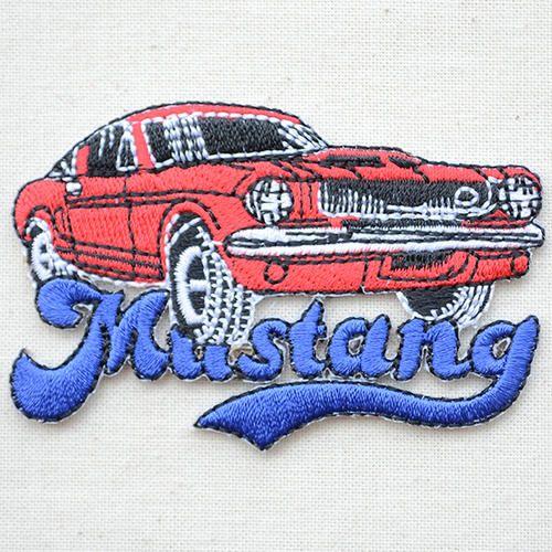Military Car Logo - Lazystore: Logo Patch Mustang Mustang (car / Die Cut) W133 Iron