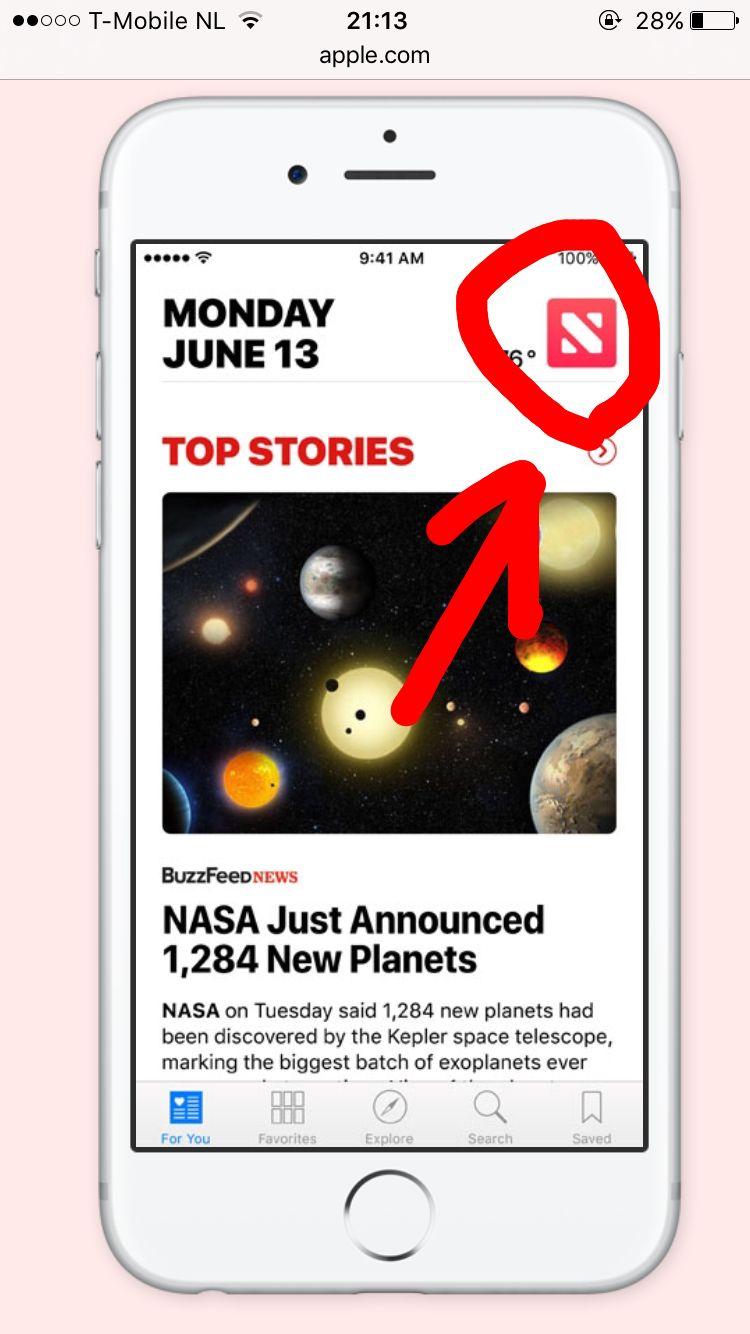NewsApp Logo - Apple stealing Dota 2 logo for News app in IOS 10?