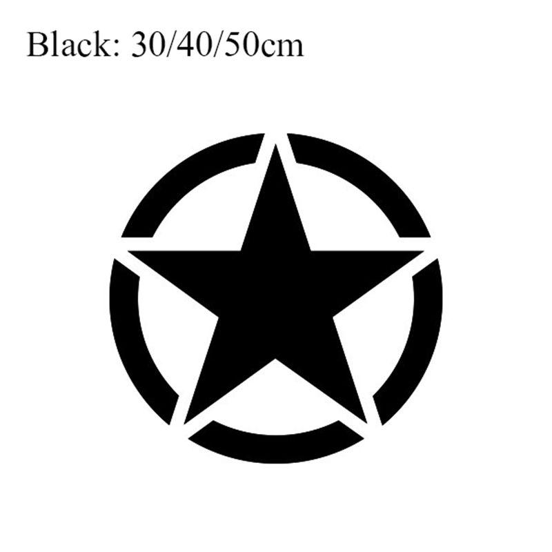 Circle Auto Logo - 30/40/50cm Round Circle Star Front Door Spare Tire Car Styling ...