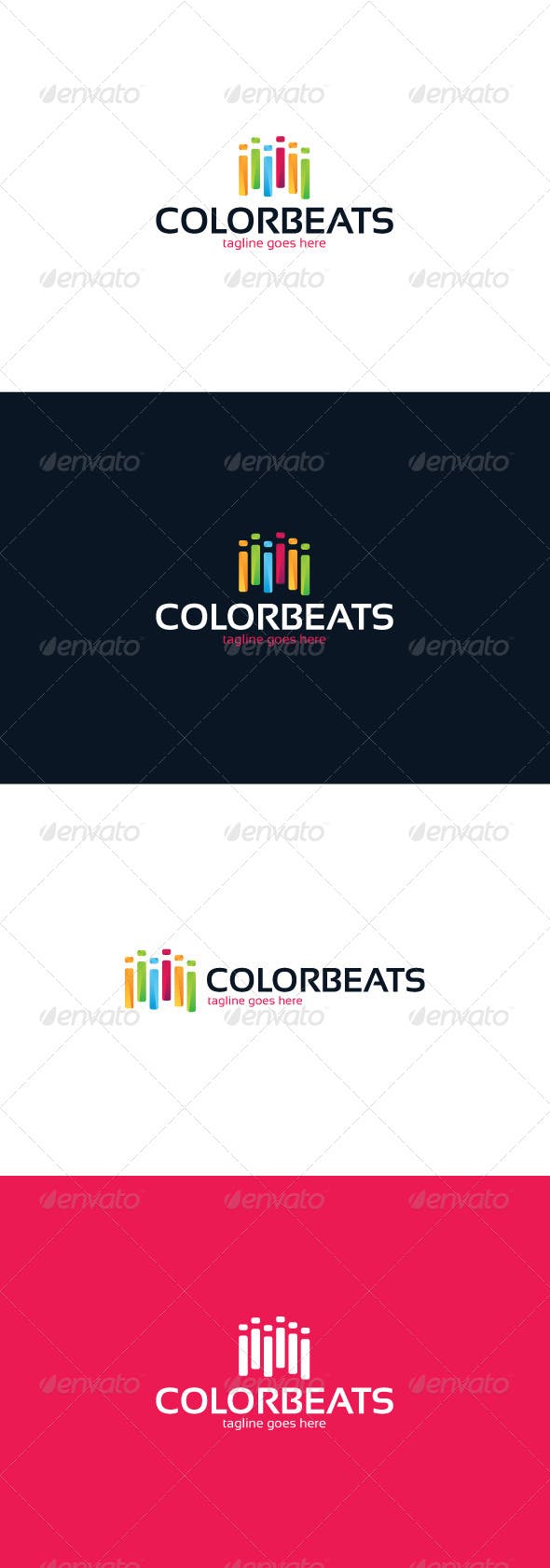 Colored Beats Logo - Color Beats Logo by shaoleen | GraphicRiver
