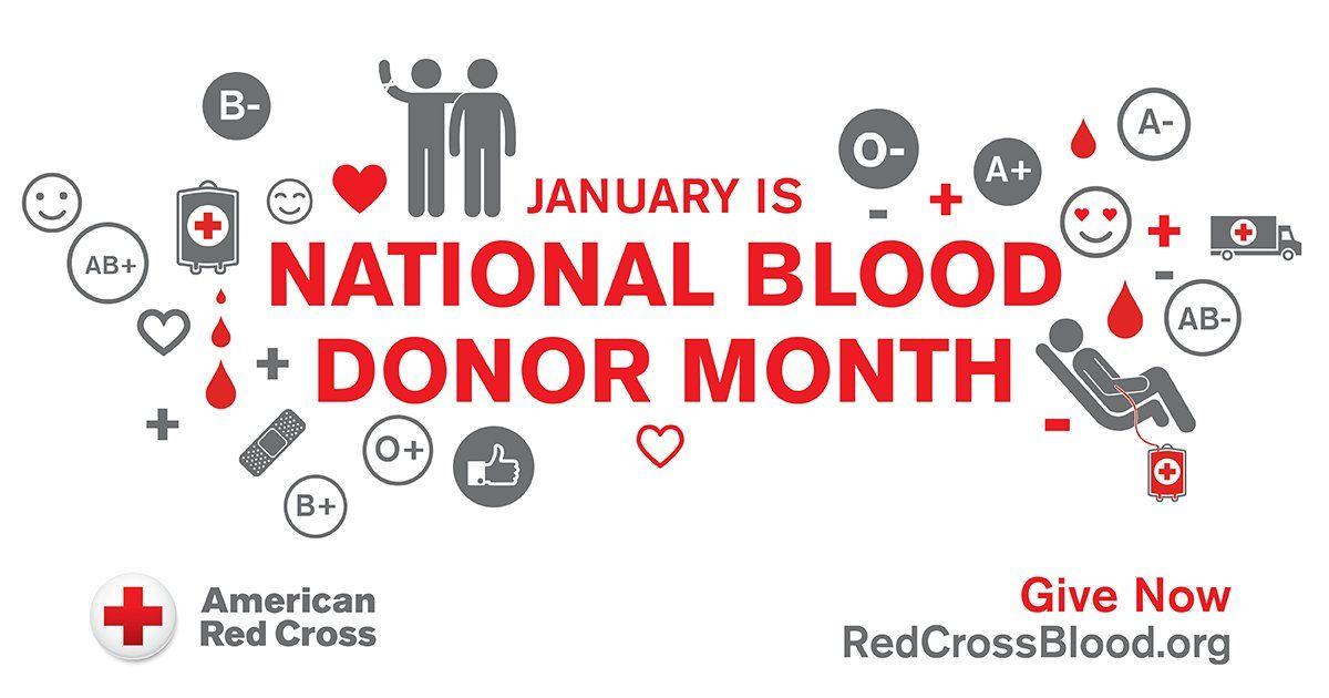 American Red Crss Logo - January is National Blood Donor Month