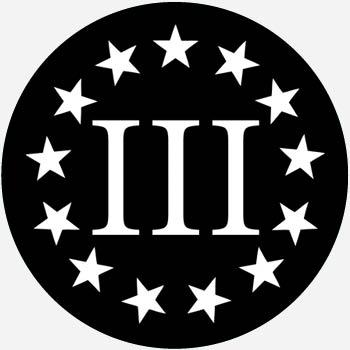Who Has a Star Circle Logo - What Does Three Percenter Mean? | Politics by Dictionary.com
