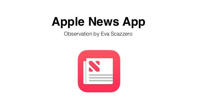NewsApp Logo - Apple News app observation