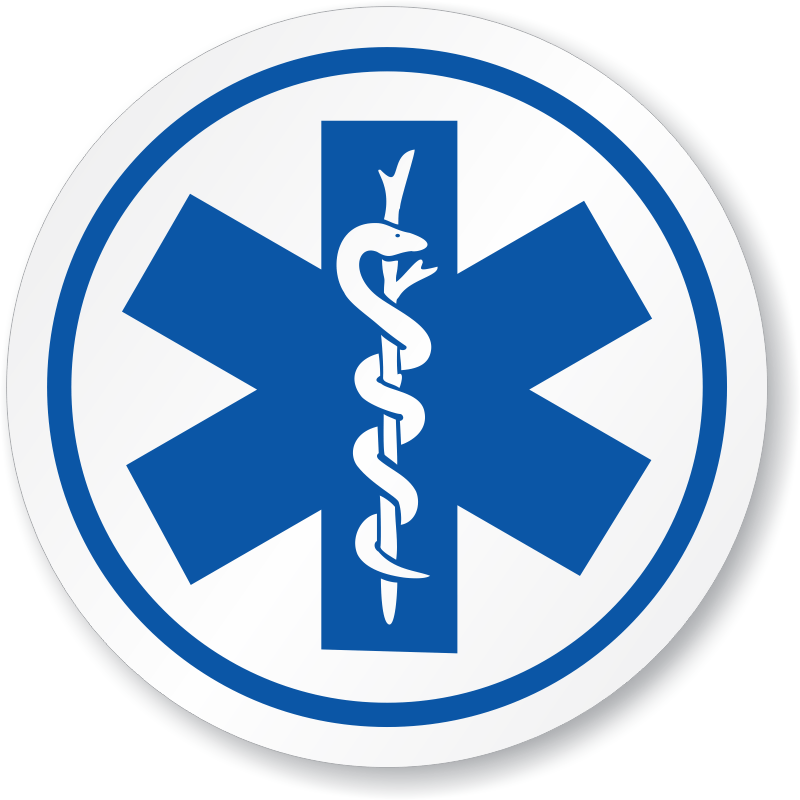 What Company Has a Star in Circle Logo - EMS/Star Of Life Symbol ISO Circle Sign | Ships Free, SKU: IS-1284 ...