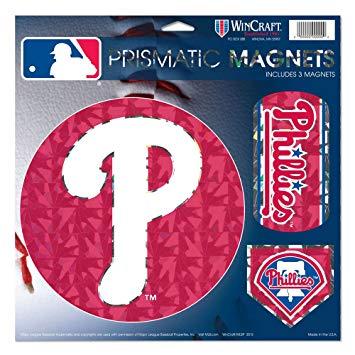 Different Phillies Logo - Amazon.com : Philadelphia Phillies MLB Prismatic 3 Different Die Cut ...