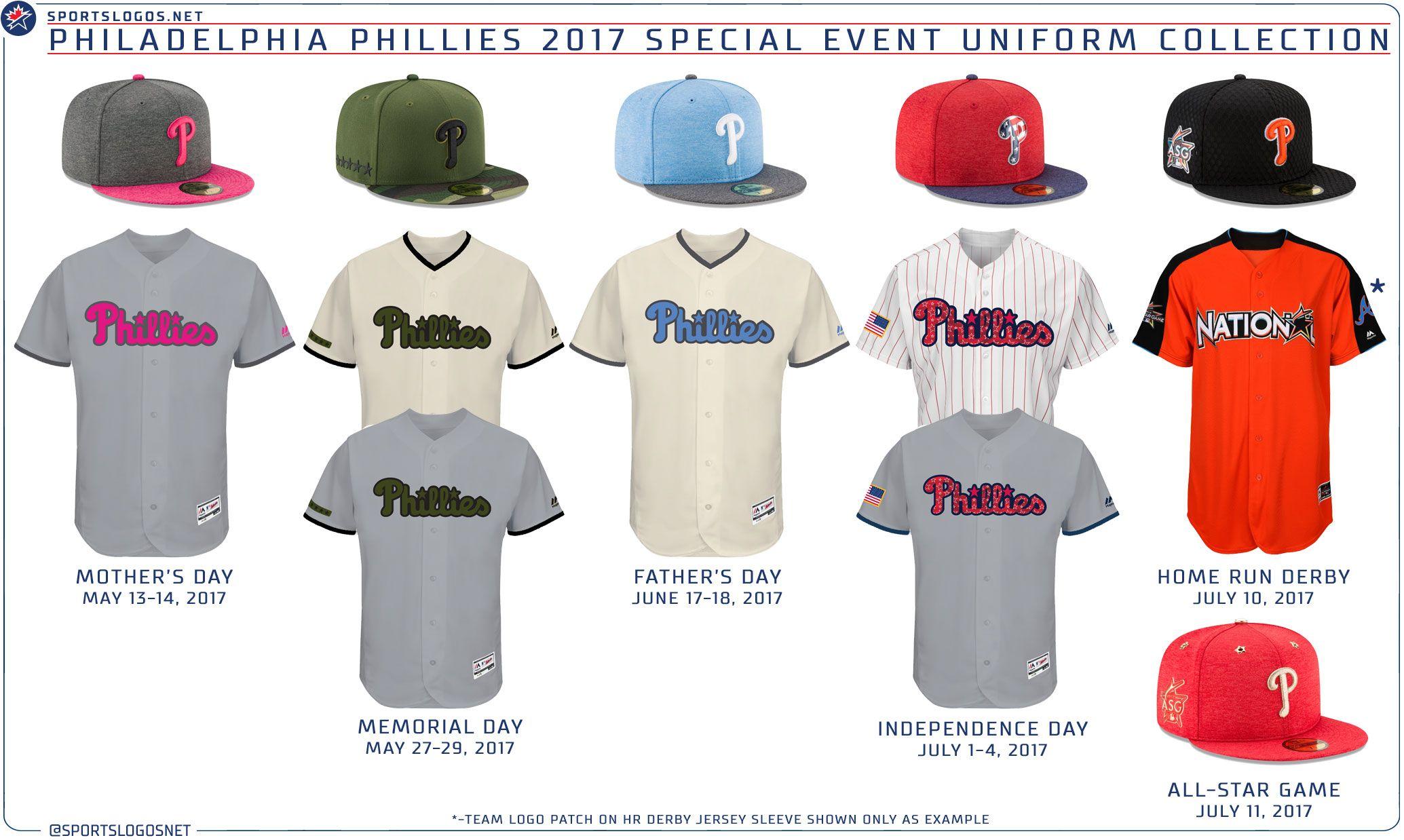 Different Phillies Logo - Ranking the Phillies' alternate holiday caps for the 2017 season ...