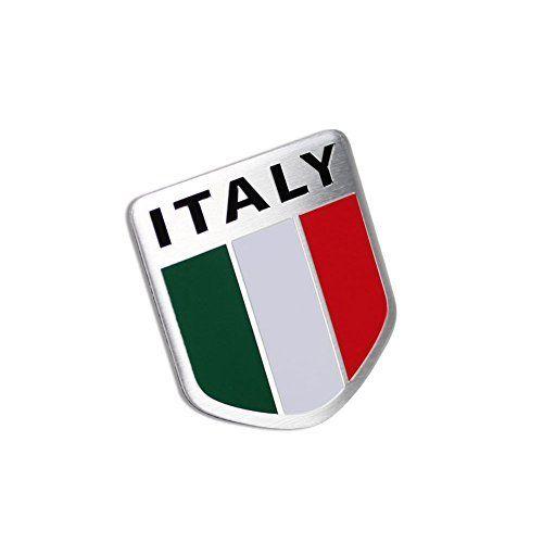 Generic Car Logo - Generic Car Alloy Aluminum 3D Italy Italian Flag Emblem Badge ...