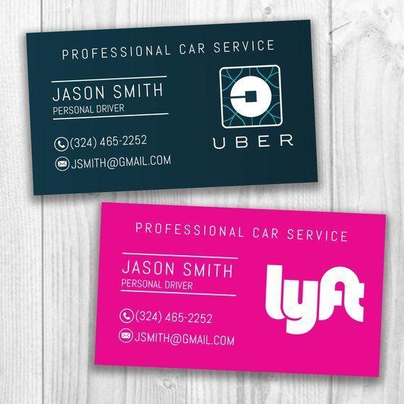 New Printable Uber Lyft Logo - Uber Lyft Business Cards, Uber Eats, Social Media Cards, Business